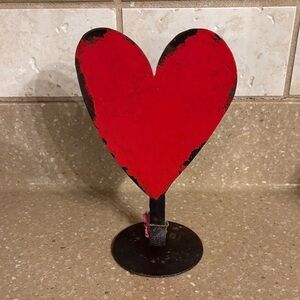 Red Heart Metal Decor 15